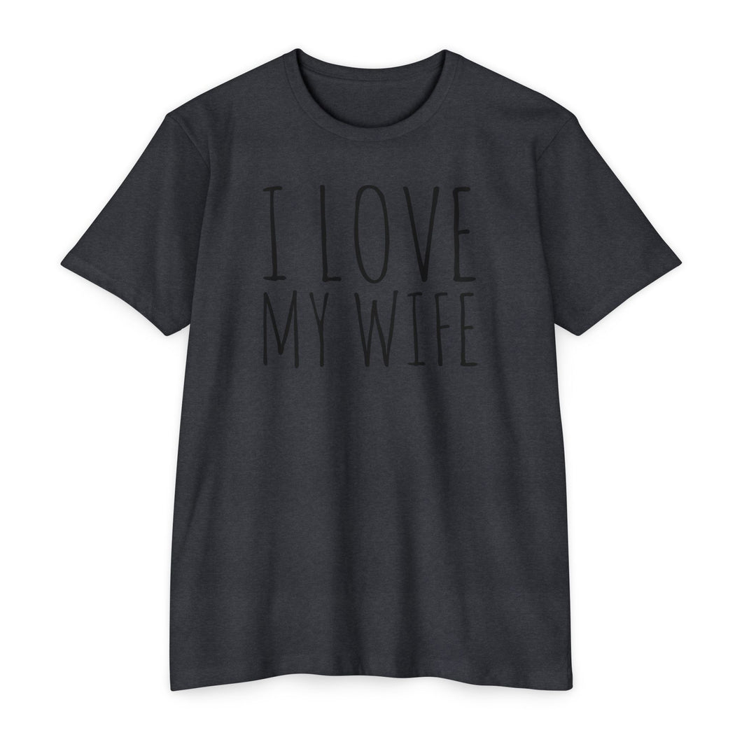 Love My Wife Unisex T-Shirt, Husband Tee, Couples Matching Shirt, Anniversary Gift, Valentine's Day Apparel