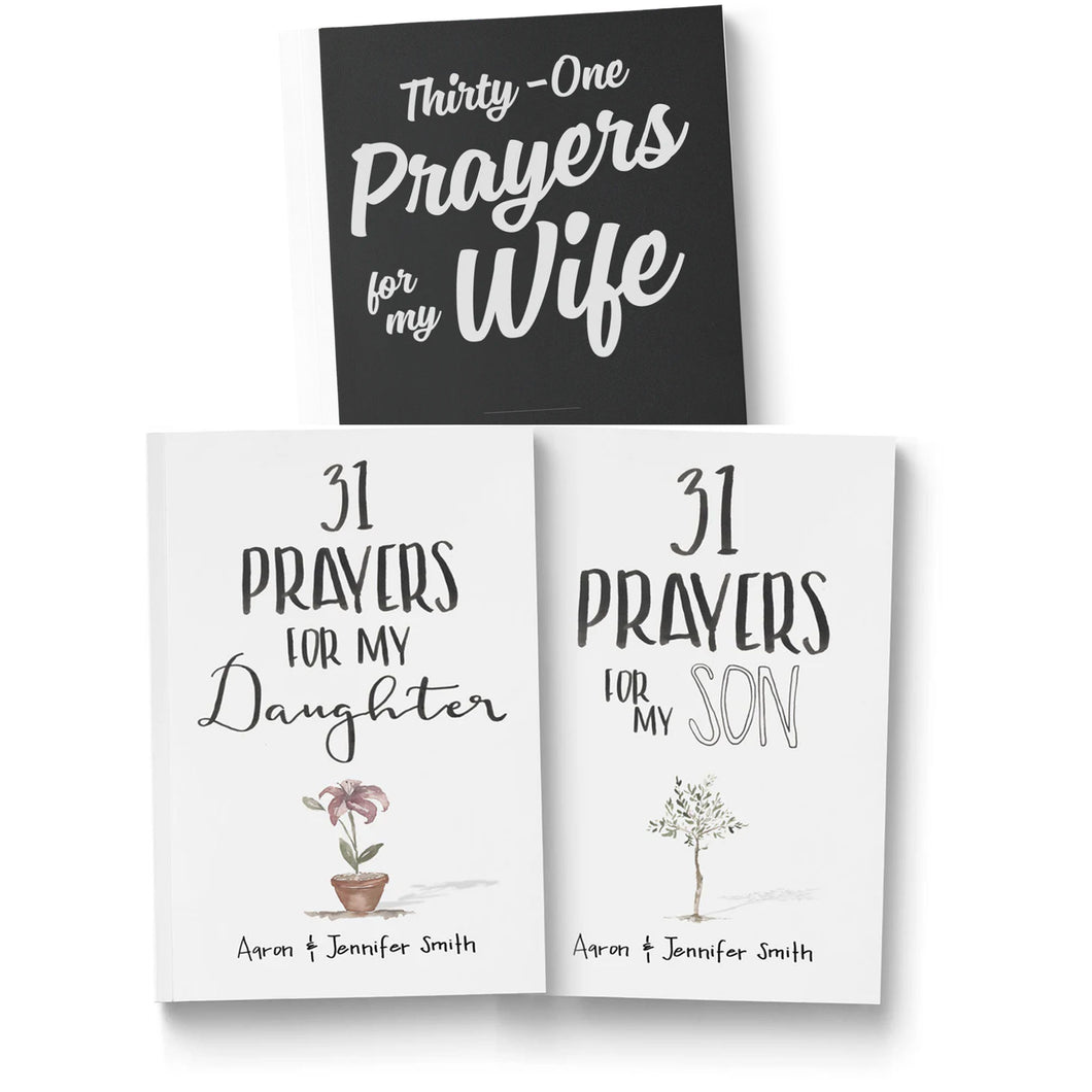 31 Prayers For My Wife, Son & Daughter - 3 Book Bundle