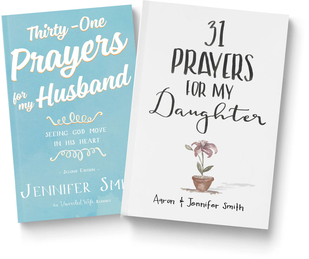 31 Prayers For My Husband & Daughter - 2 Book Bundle